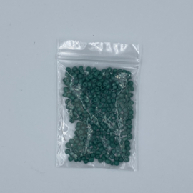 Rocailles 3mm 8/0 10 gram,  Green darker
