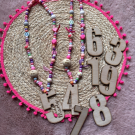 Verjaardagsketting met cijfer