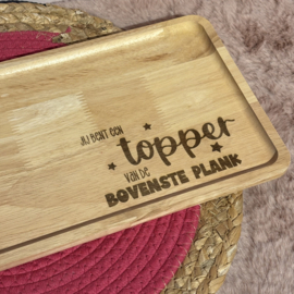 Borrelplank topper bovenste plank