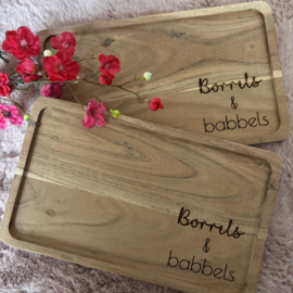 Dienblad 'Borrels & Babbels'