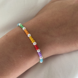 Armbandje Pearly rainbow, kids