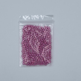 Rocailles 3mm 8/0 10 gram,  Sparkle Pink