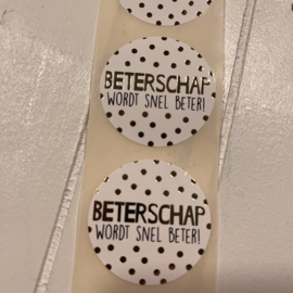 Sticker Beterschap - 10 stuks