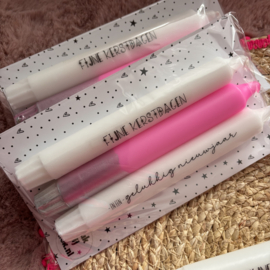 Kaars met tekst, set van 3, Fijne kerst - gelukkig nieuwjaar