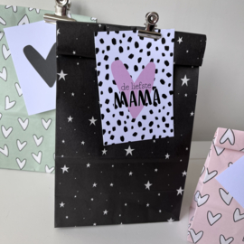 Cadeaulabel Liefste mama, 5 stuks