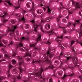 Rocailles 3mm 8/0 10 gram, Metallic shine cerise