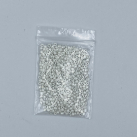 Rocailles 3mm 8/0 10 gram,  Metallic White