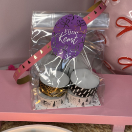 Waxinelichtjes boodschap 'Kerst’