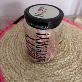 Happy birthday cadeaupot