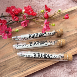Buisje Happy Birthday kaars
