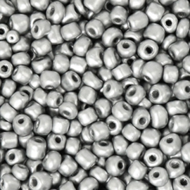 Rocailles 3mm 8/0 10 gram, Silver metallic