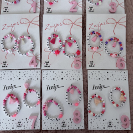 Armbandjes grote zus - kleine zus, set van 2