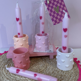Kaars in potje - Hearts