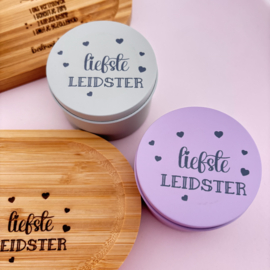 Blikje geurkaars - Bedankt Juf-Liefste juf/leidster