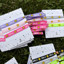 Armbandjes Smiley,  3 stuks