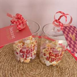 Snoeppot liefste Juf/Leidster