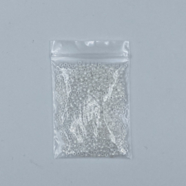 Rocailles 3mm 8/0 10 gram,  Sparkle White