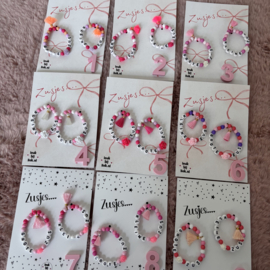 Armbandjes grote zus - kleine zus, set van 2