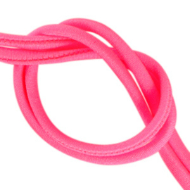 Ibiza lint elastich neon roze