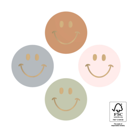 Sticker Smiley - assorti 10 stuks