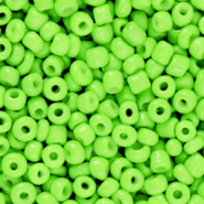 Rocailles 3mm 8/0 10 gram, Neon lime green
