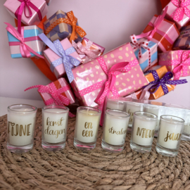 Set 6 kaarsjes - Fijne kerstdagen