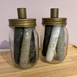 Kandelaar Lichtje voor jou met kaarsen