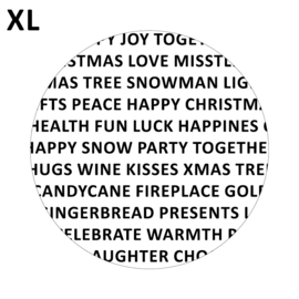 Sticker Kerst XL, 10 stuks