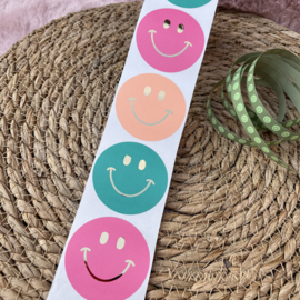 Sticker Smiley - Gold 10 stuks