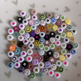 Acryl  kralen, 100 stuks