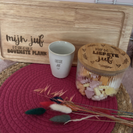 Snoeppot Liefste juf