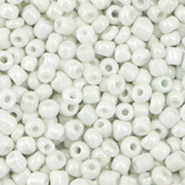 Rocailles 3mm 8/0 10 gram, Bright white pearl