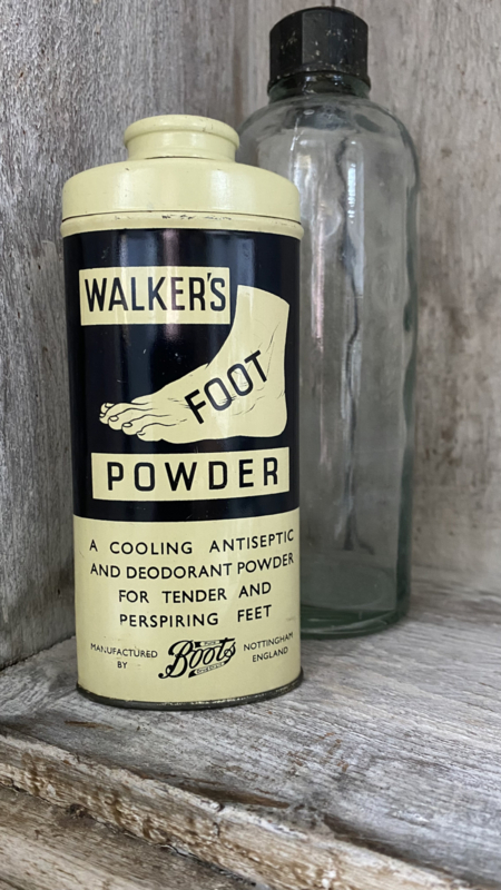 Can of foot powder Boots