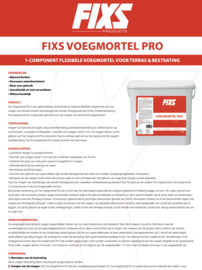 Voegmortel Fixs Pro Tuinvisie 15 KG Steengrijs