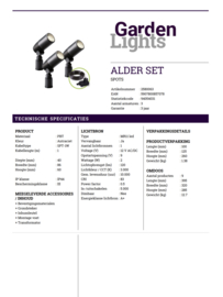 Garden Lights Alder Set