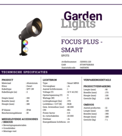 Garden Lights Focus Plus - smart