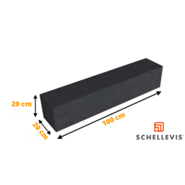 Schellevis Stapelelement Carbon 100x20x20