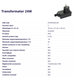 LightPro Transformator 24W