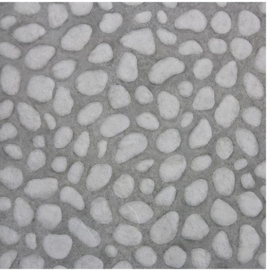 Stone Pebble tegel 90x90x2 cm White