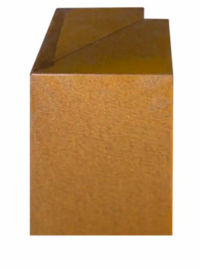 Corten 170/170x300x120 mm Overzetstuk Hoek