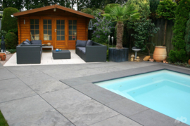 Natuursteen Spotted Bluestone Riven 100x100x3