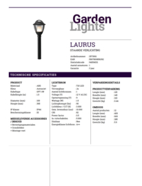 Garden Lights Laurus warm wit licht