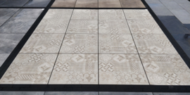 GeoCeramica 60x60 Design Mosaik Beige tegel