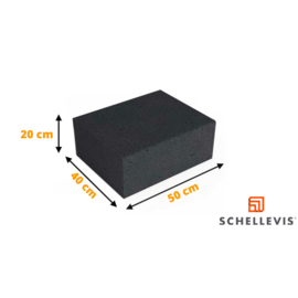 Schellevis Traptrede Blok Carbon 50x40x20