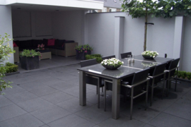 Terras Tegel + 60x60x4 Nero