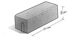 Betonstraatsteen Premium 21x10,5x8cm Deklaag Geel