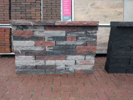 Wallblock split 12x12x30 cm Texels Bont