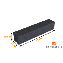 Schellevis Stapelelement Carbon 75x15x15