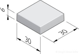 Betontegel 30x30x6 grijs