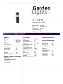 Garden Lights Phobos wit licht